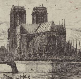 Notre-Dame de Paris à la Une de Gallica, la BNF en ligne